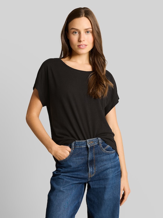 Loose fit T-shirt - deep black