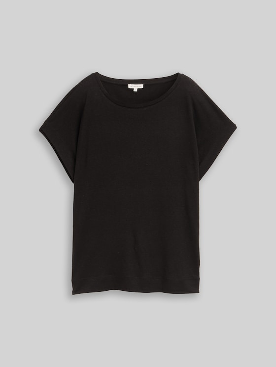 Loose fit T-shirt - deep black