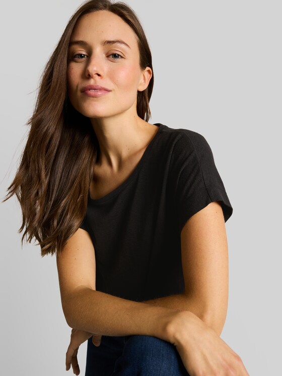 Loose fit T-shirt - deep black