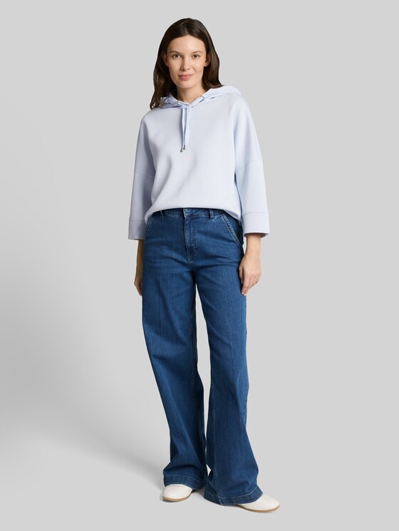Hoodie sweatshirt from Scuba - soft dusty blue