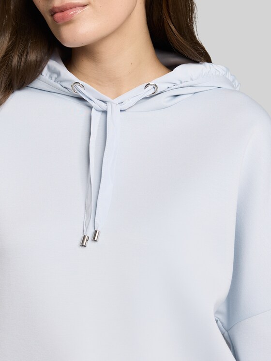 Hoodie sweatshirt from Scuba - soft dusty blue