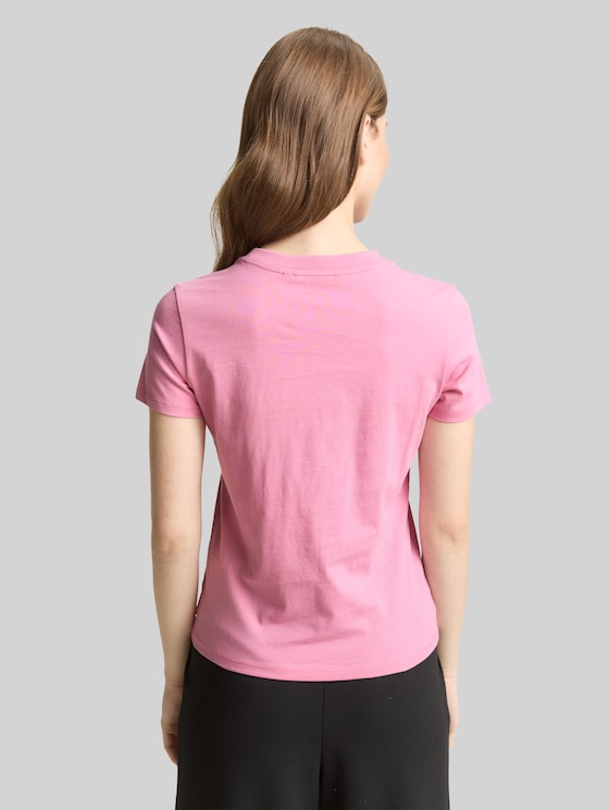 Cotton T-shirt - Soft Blush Rose