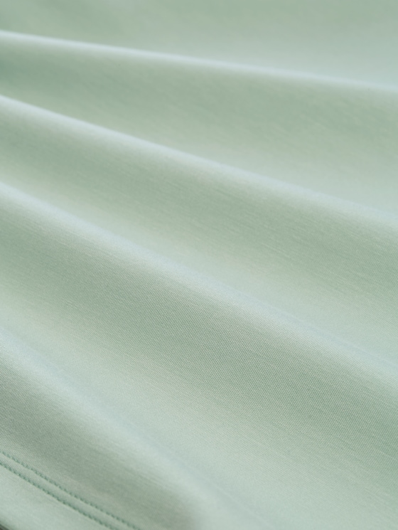 Loose fit scuba long-sleeved shirt - light matcha green