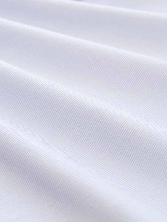 Slim-fit top with ribbed texture - mountain sky blue