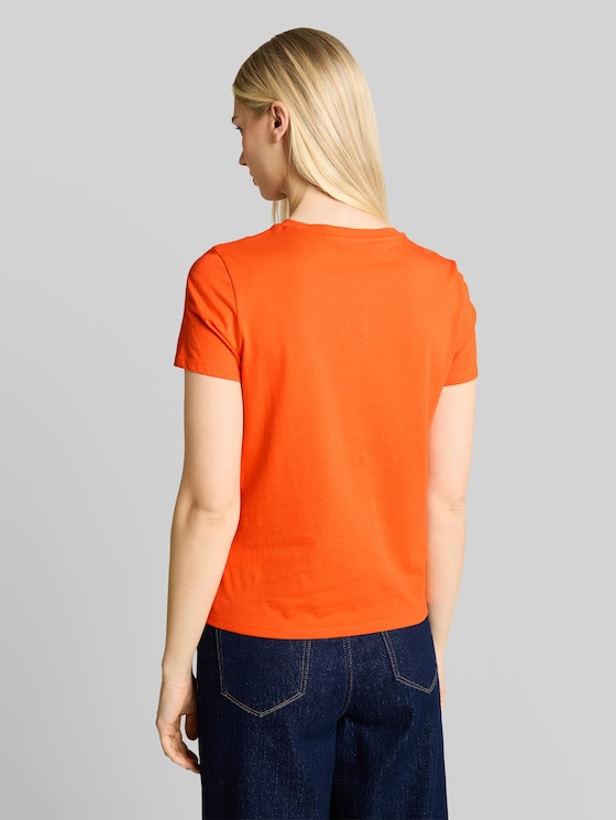 Printed T-shirt - Fiery Orange