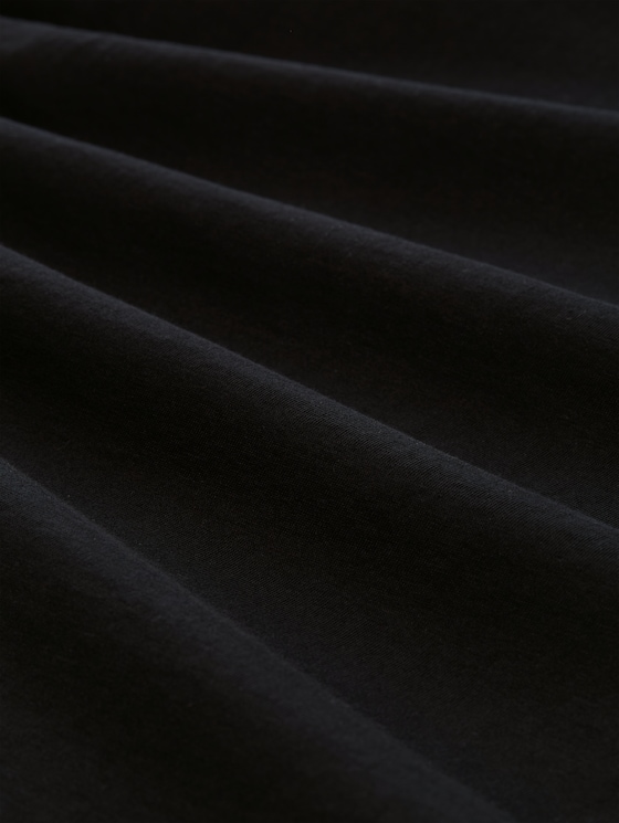 Printed T-shirt - deep black