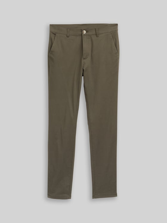 TTTRAVIS SLIM Chino Trousers - deep leaf green