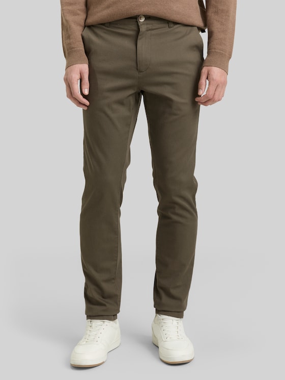 TTTRAVIS SLIM Chino Trousers - deep leaf green