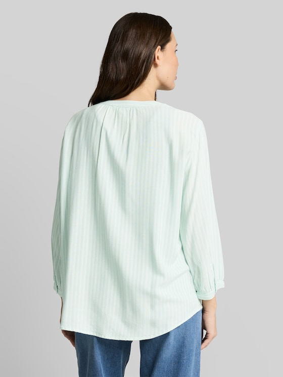 Striped blouse - blue haze white stripe