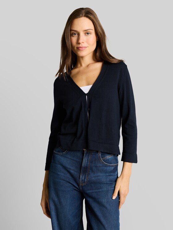 Cotton cardigan - sky captain blue