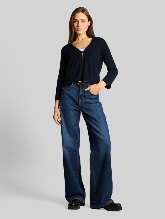 Cotton cardigan - sky captain blue