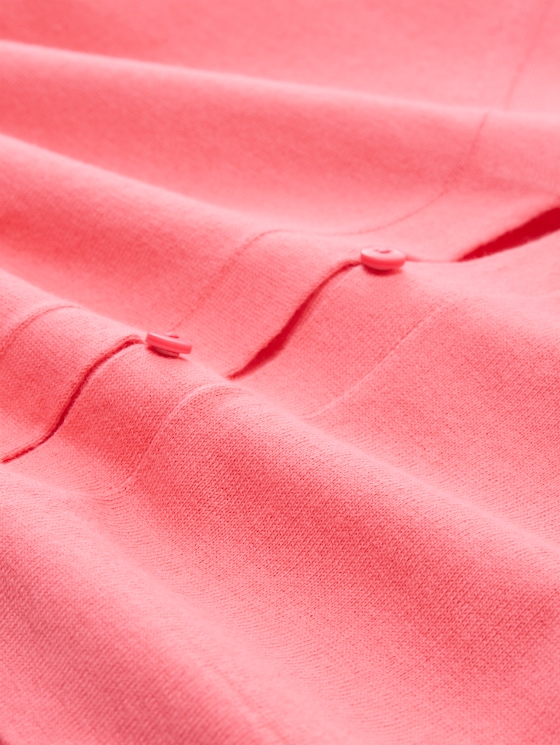 Cotton cardigan - soft coral pink