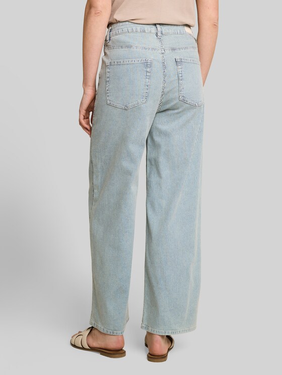 TTNELMA CULOTTE jeans with striped pattern - denim offwhite stripe