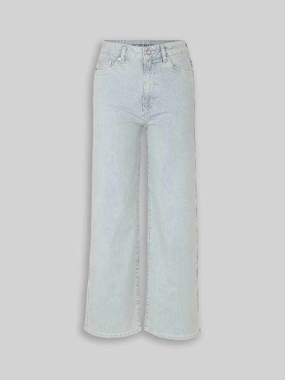 TTNELMA CULOTTE jeans with striped pattern - denim offwhite stripe