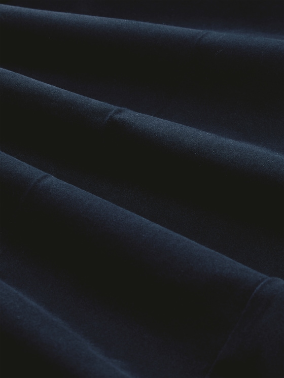 TTTRAVIS SLIM Chino Trousers - navy mini geometric print