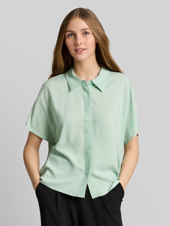 Viscose blouse - light matcha green