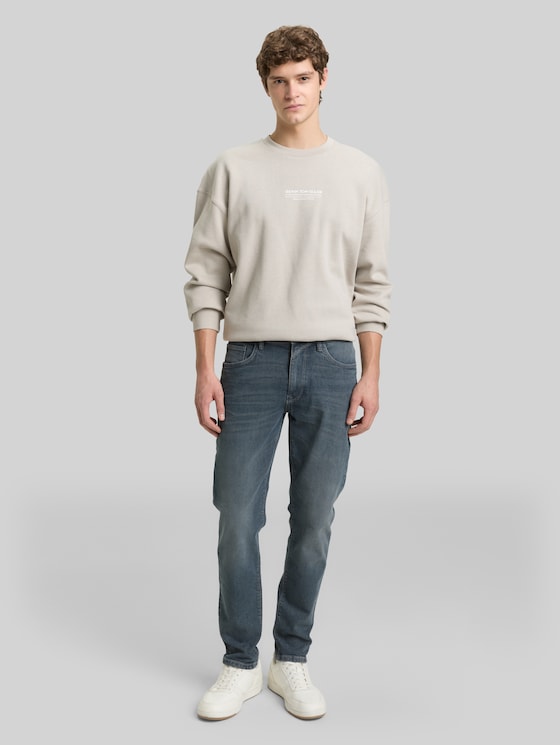 TTBRYDEN TAPERED jeans - mid stone blue grey denim