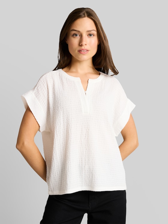 Crinkled T-shirt - Whisper White