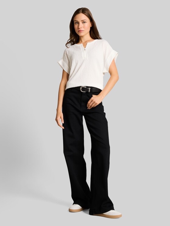 Crinkled T-shirt - Whisper White