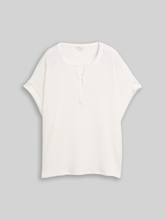 Crinkled T-shirt - Whisper White