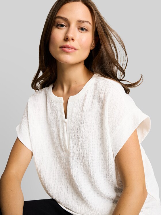 Crinkled T-shirt - Whisper White