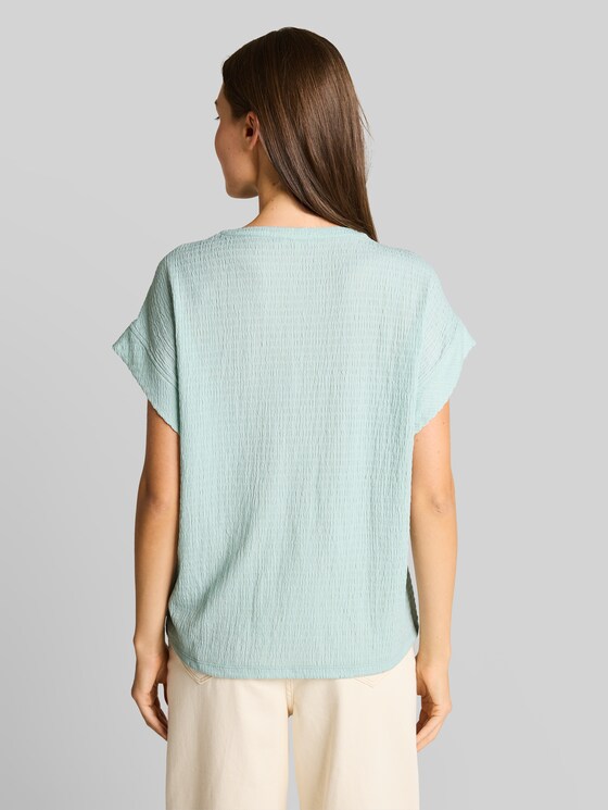 Crinkled T-shirt - blue haze