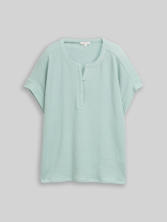 Crinkled T-shirt - blue haze