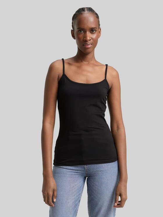 Basic top, pack of 2 - deep black