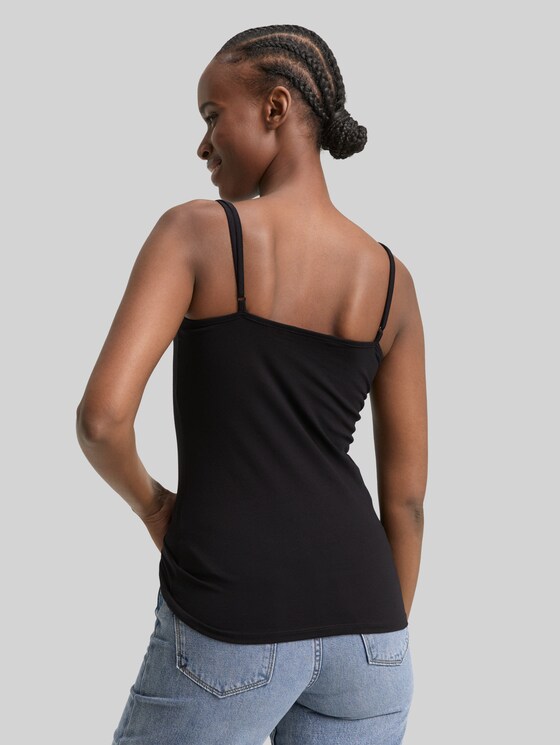 Basic top, pack of 2 - deep black
