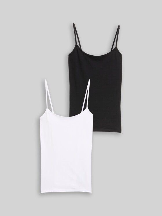 Basic top, pack of 2 - deep black