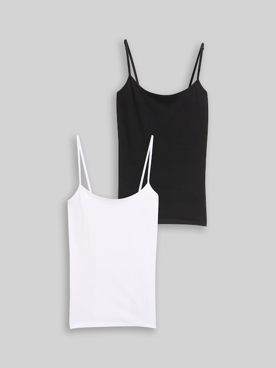 Basic top, pack of 2 - deep black