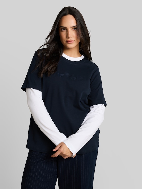 Plus Size - cotton T-shirt - Lunar Eclipse