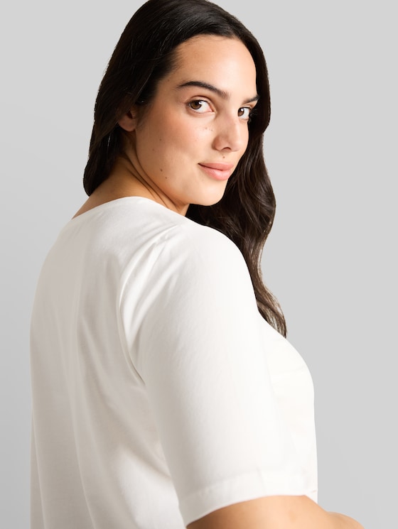 Plus - T-shirt with a print - Whisper White