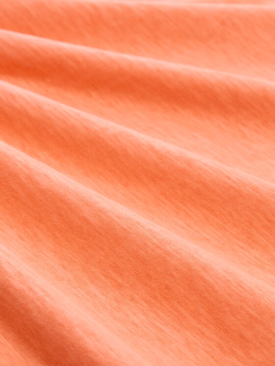 Cotton T-shirt - bright coral