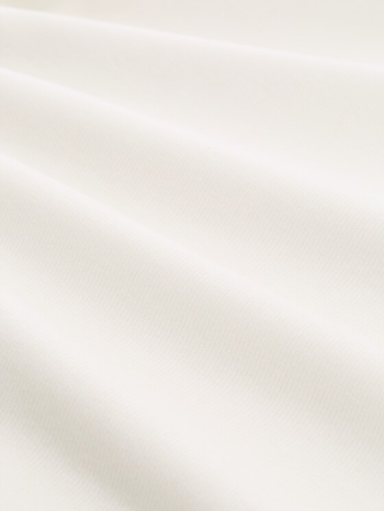 Slim-fit T-shirt with ribbed texture - off white