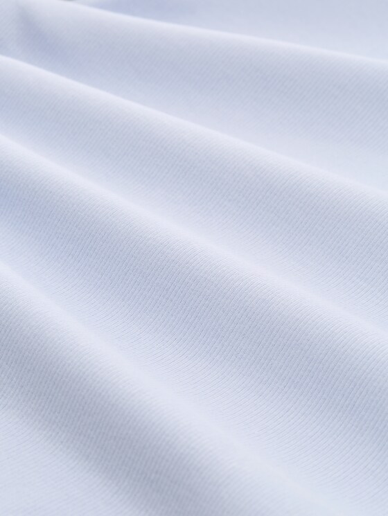 Slim-fit T-shirt with ribbed texture - mountain sky blue