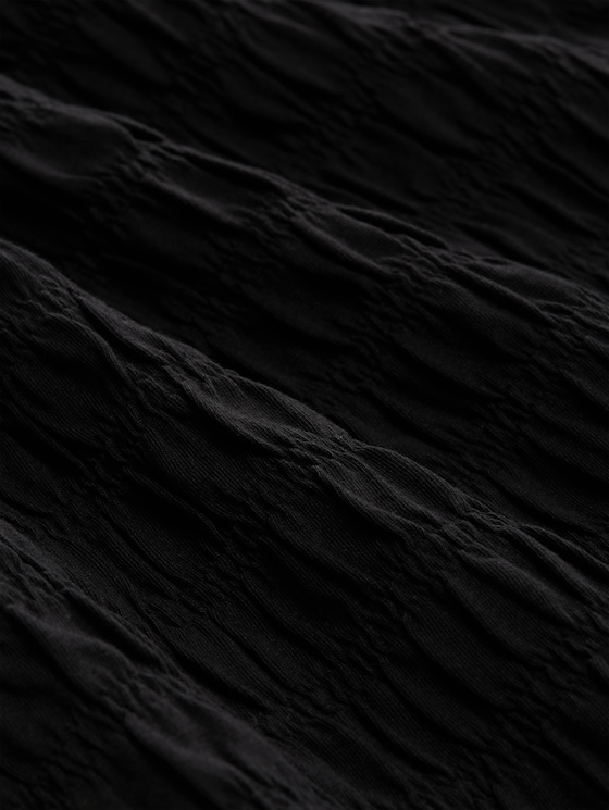 Smocked top with stretch - deep black