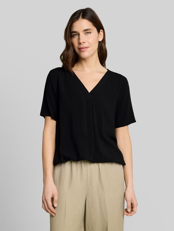 Viscose blouse - deep black