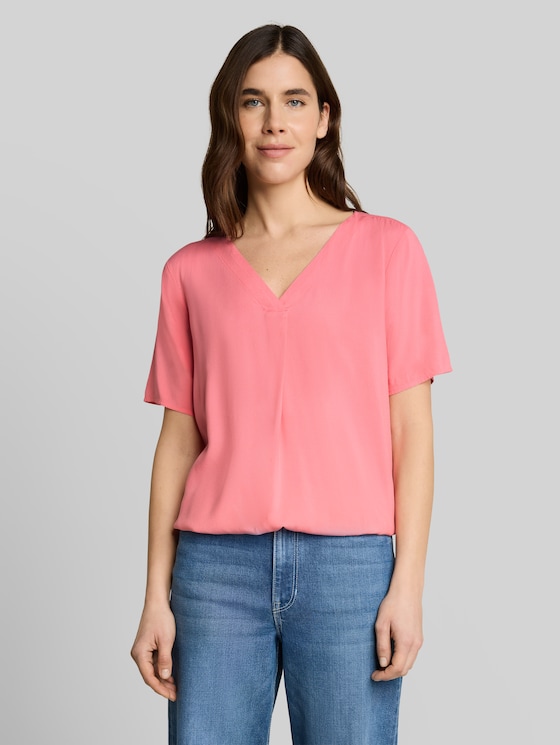 Viscose blouse - soft fuchsia pink
