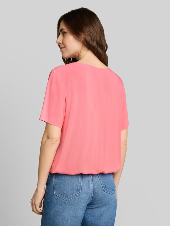 Viscose blouse - soft fuchsia pink
