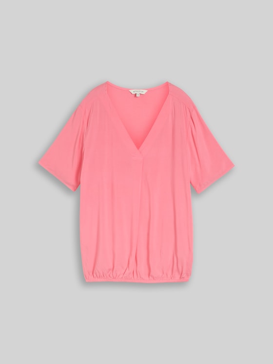 Viscose blouse - soft fuchsia pink