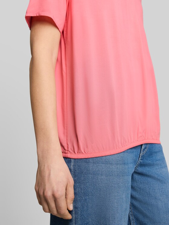 Viscose blouse - soft fuchsia pink