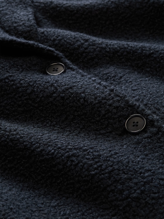 Cosy cape jacket in a 2-in-1 style - sky captain blue