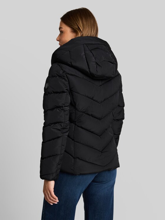 2-in-1 padded jacket with detachable insert - deep black