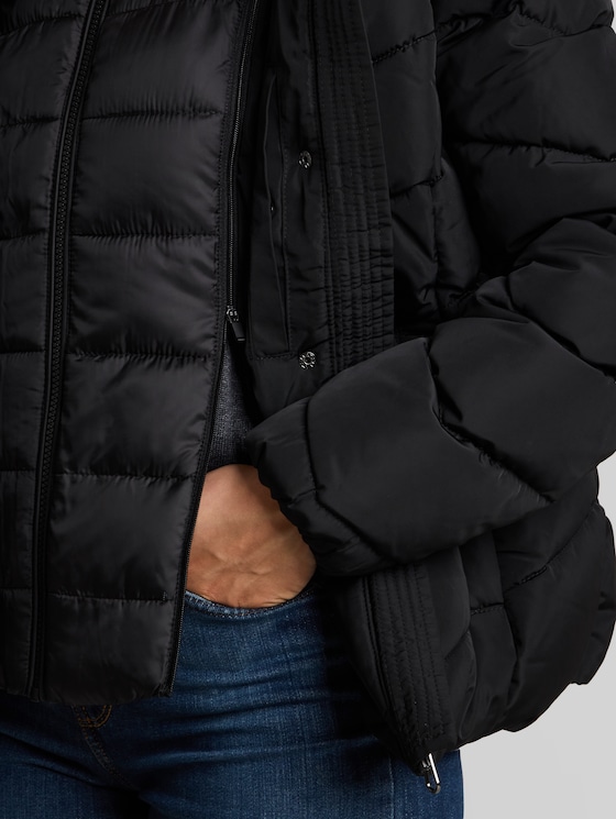 2-in-1 padded jacket with detachable insert - deep black