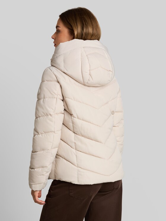 2-in-1 padded jacket with detachable insert - cold beige