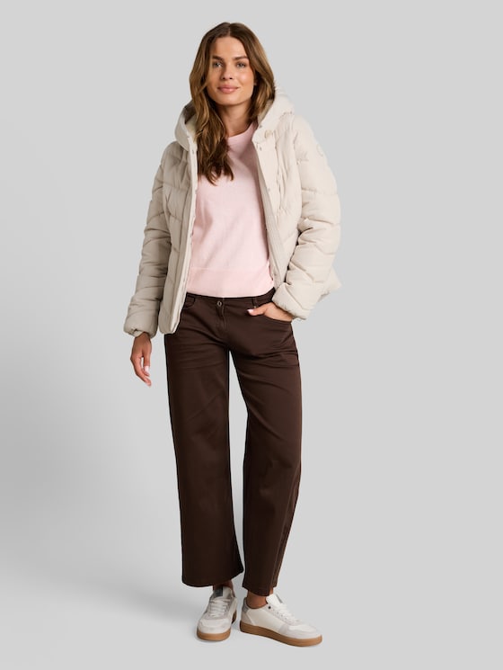 2-in-1 padded jacket with detachable insert - cold beige
