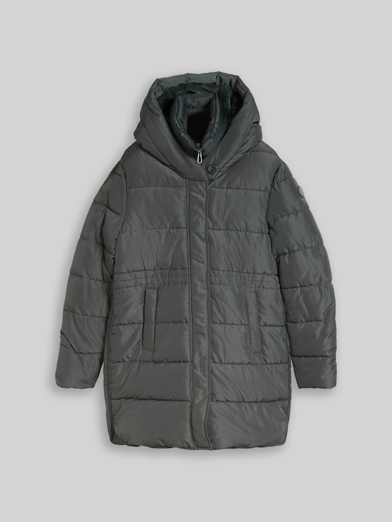 Puffer coat in a 2-in-1 style - Darkest Olive