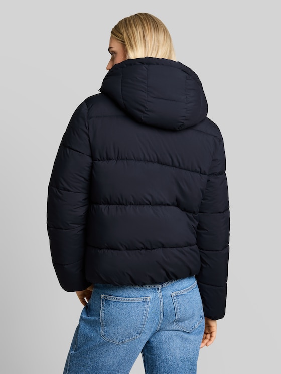 Puffer jacket made from water-repellent fabric - sky captain blue