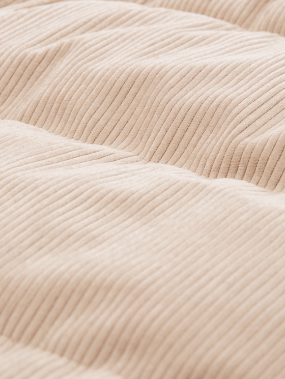Corduroy jacket made from water-repellent fabric - Cashew Beige